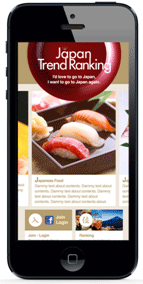 Smartphone version. (top page)
